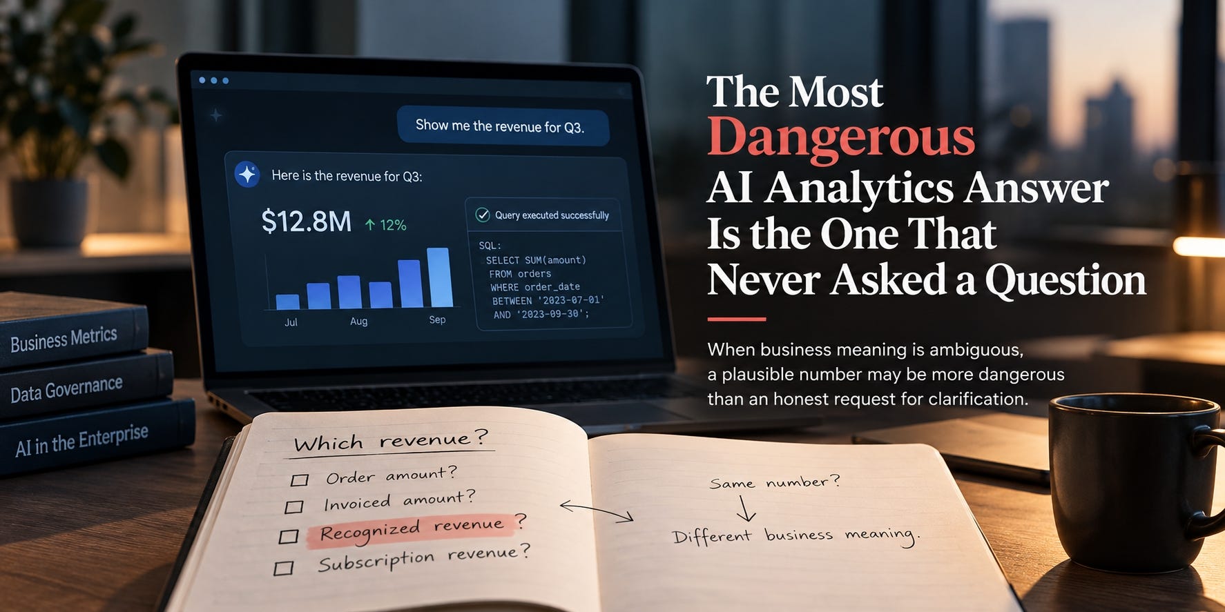 The Most Dangerous AI Analytics Answer Is the One That Never Asked a Question