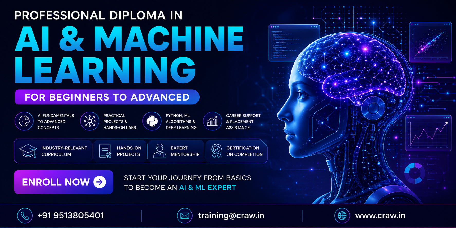 Professional Diploma in AI & Machine Learning for Beginners to Advanced