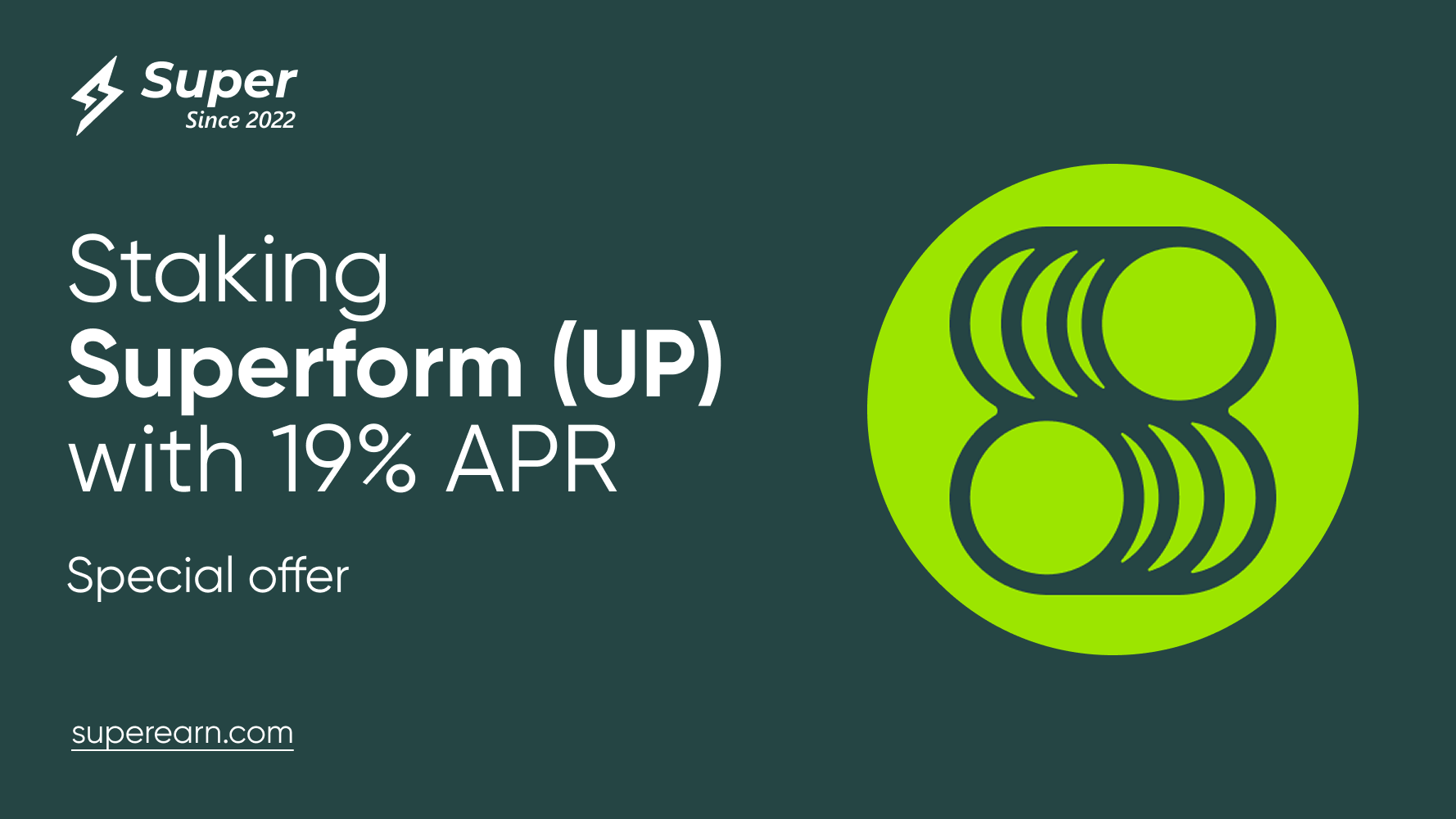 Superform (UP) Staking with 19% APR on Super