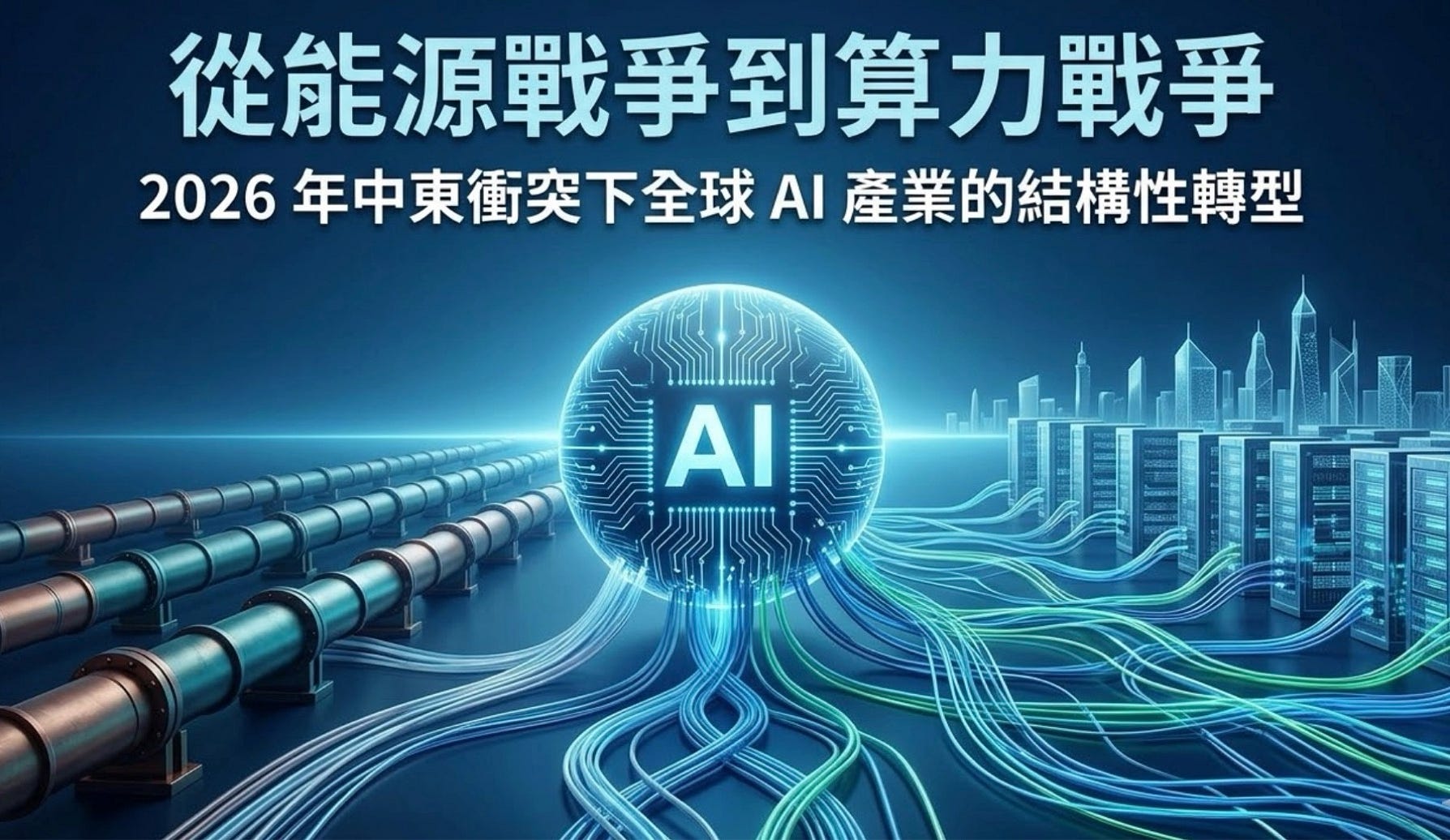 從能源戰爭到算力戰爭 — — 2026 年中東衝突下全球 AI 產業的結構性轉型