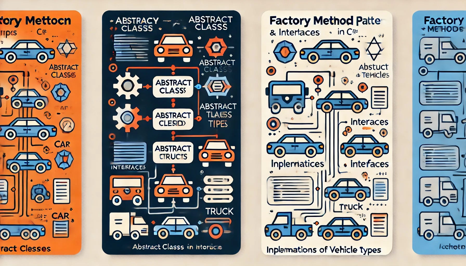 Factory Method Pattern in C#: With Abstract Classes vs. Interfaces