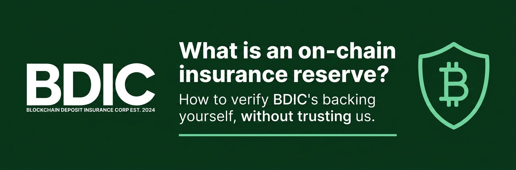 What is an on-chain insurance reserve? How to verify BDIC’s backing yourself
