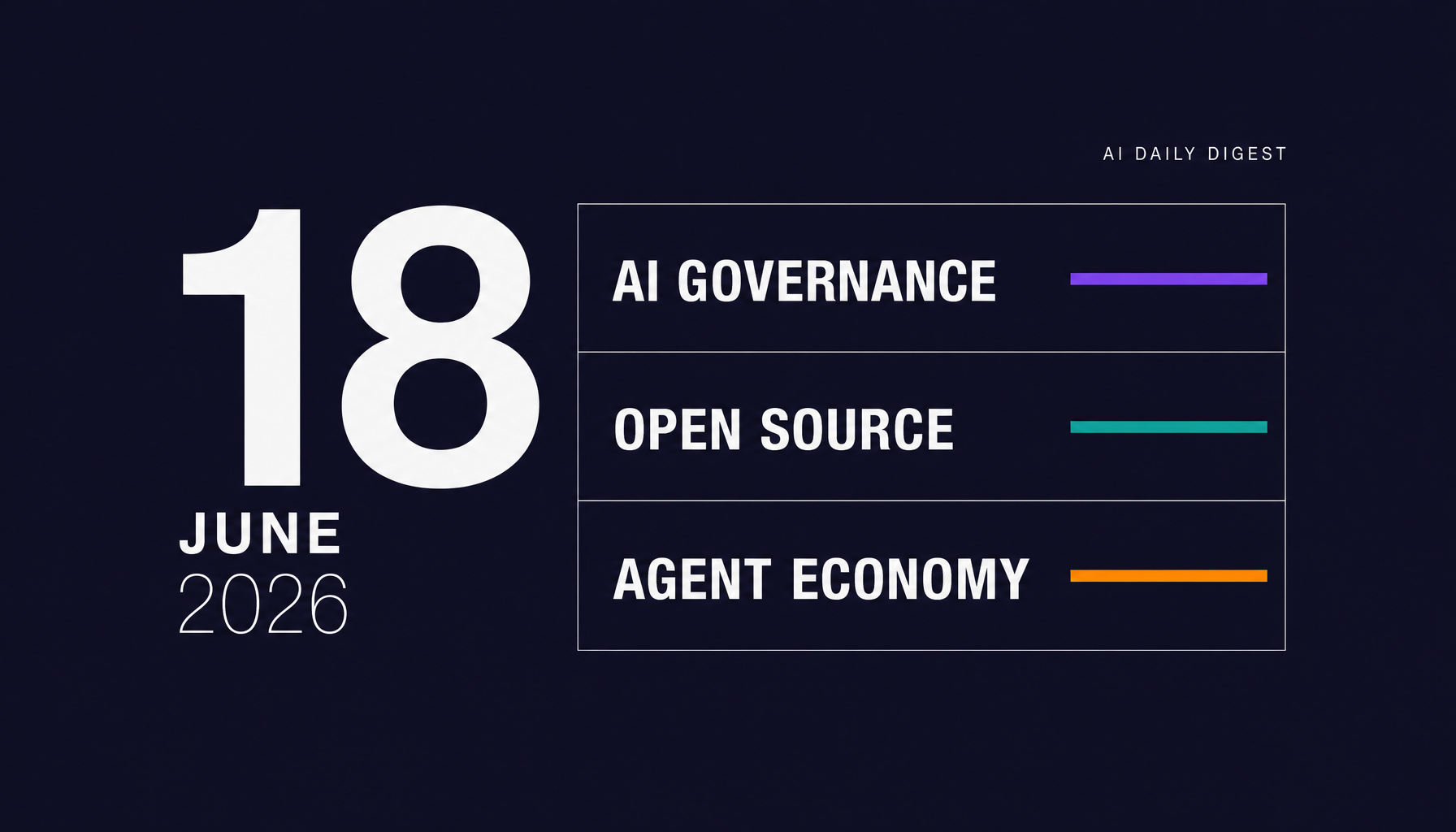 AI Daily Digest: June 18, 2026 — G7 AI Summit, Open Source Coding Leap, Agent Economy