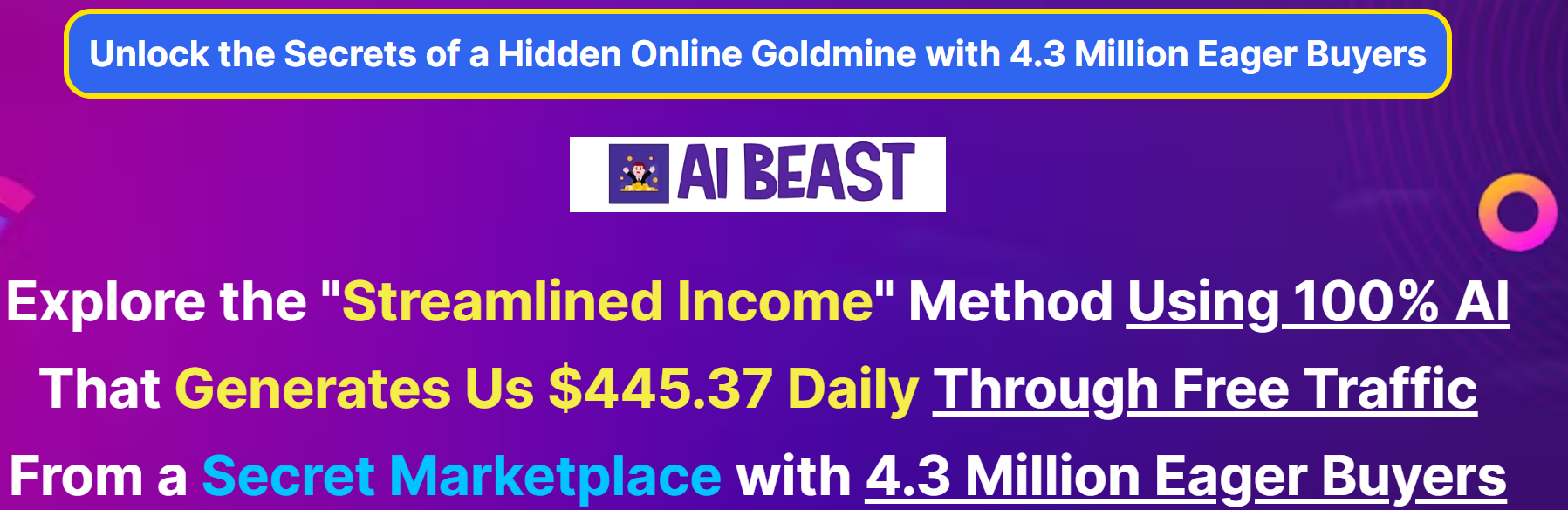 AI Beast Review — Purchase to Receive a $100k Bonus