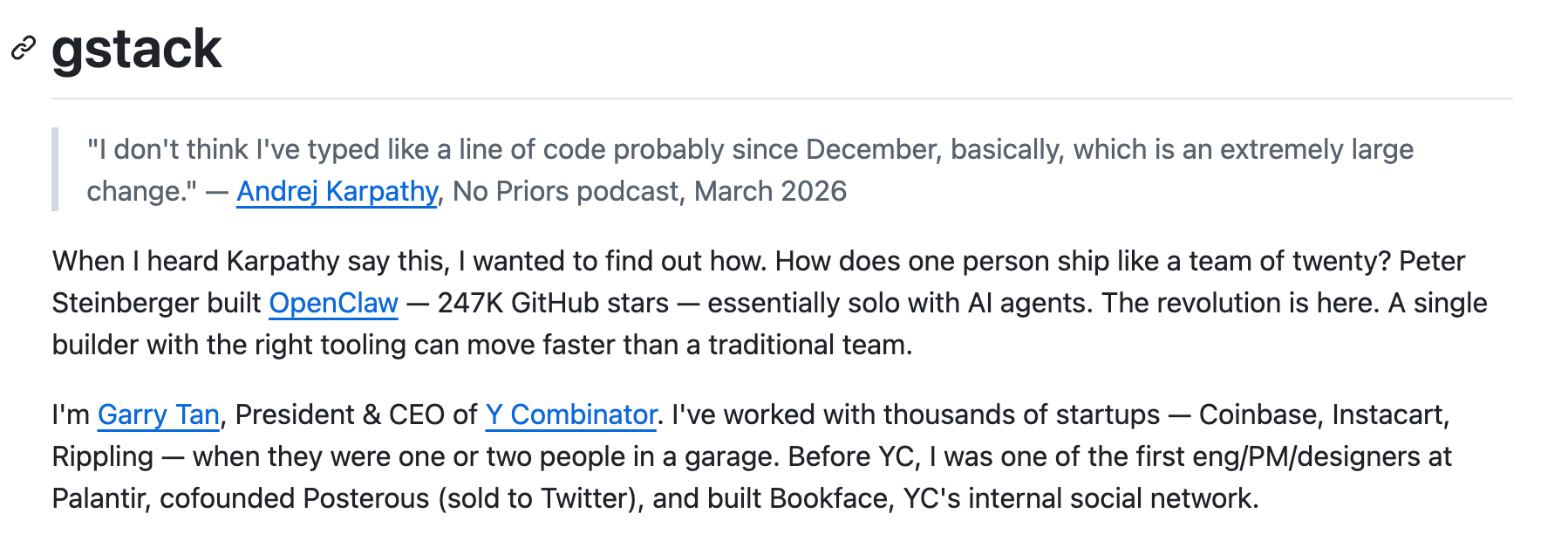 YC CEO 112K Star Project gstack Evaluation