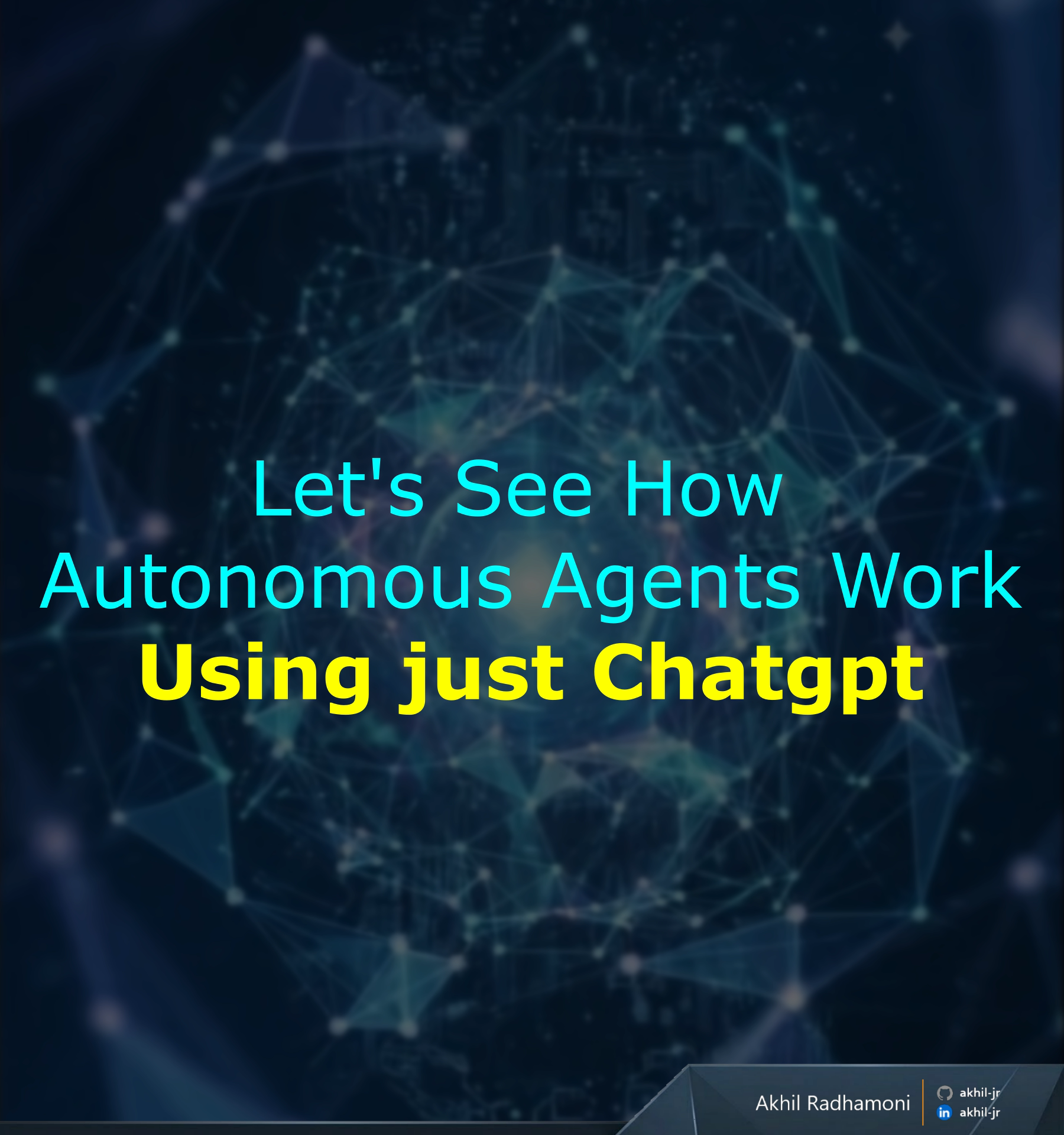 How does an LLM act as an agent? Understand yourself with just ChatGPT