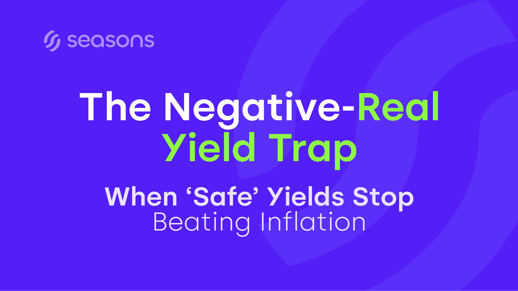 The Negative-Real Yield Trap