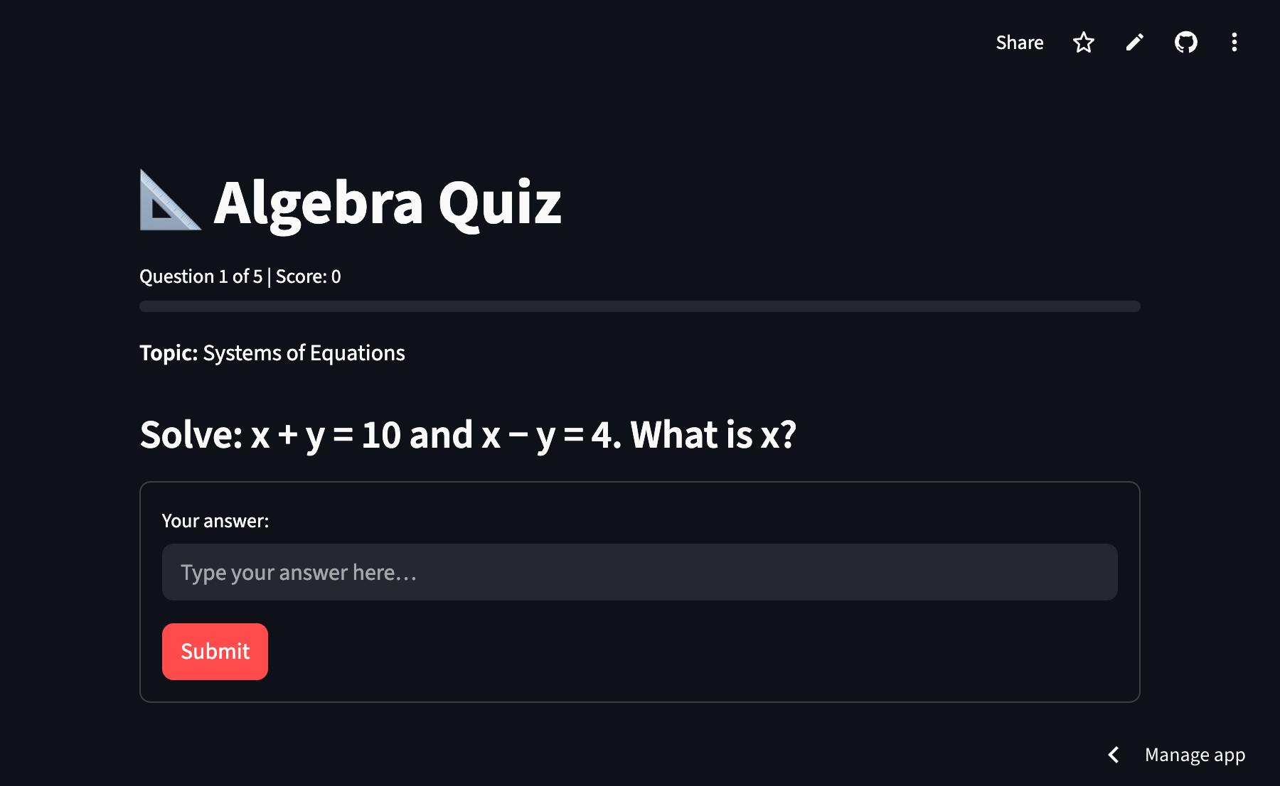 Claude Code: Building an Interactive Algebra Tutor From Prompt to Prototype