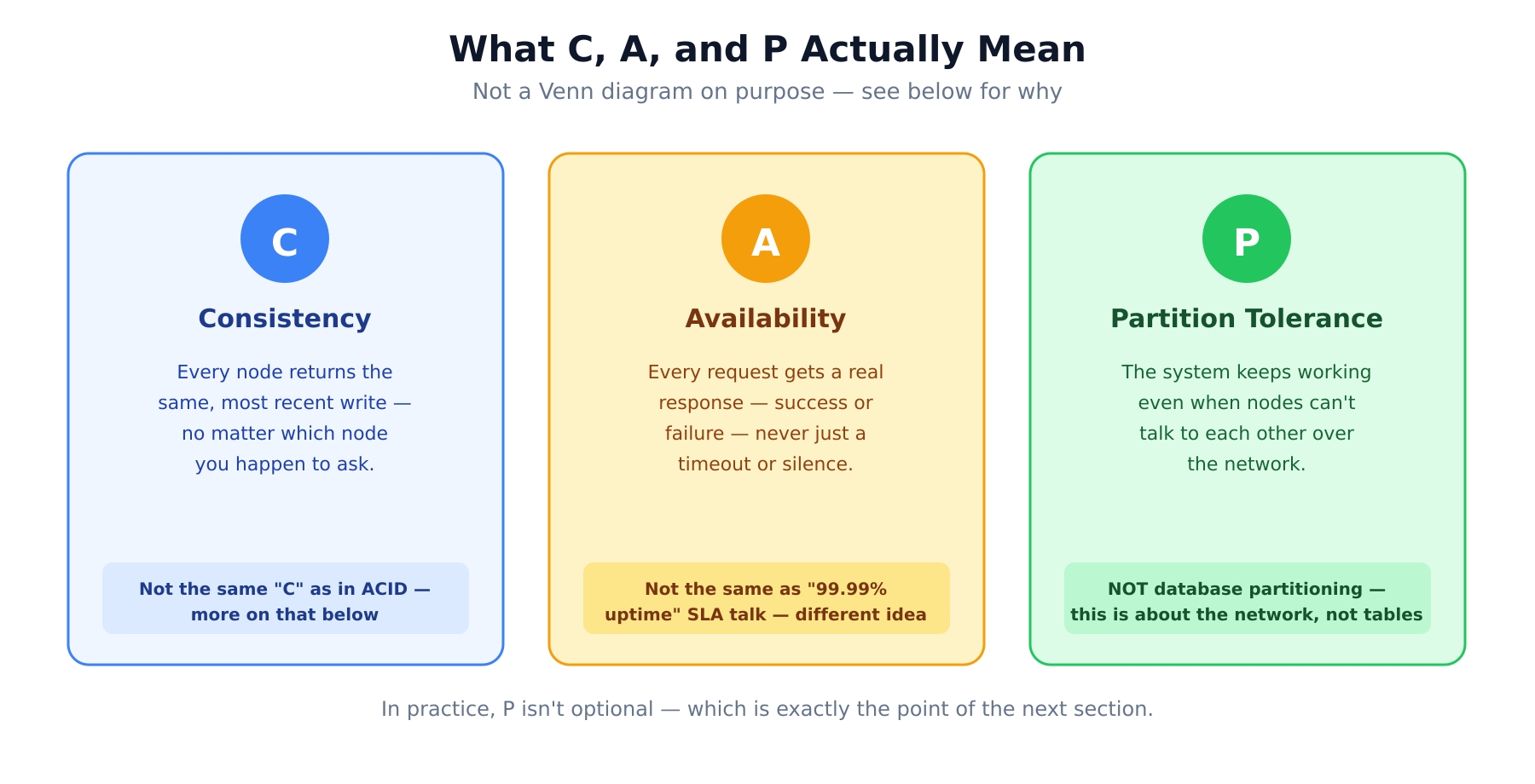 CAP Theorem Explained the Right Way: Why You Can’t Actually “Pick Two”