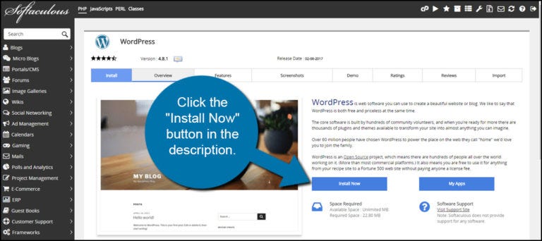Wordpress on greengeeks