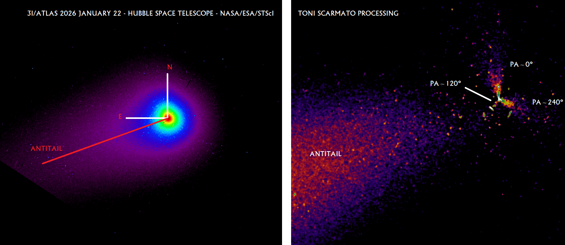 Hubble Images of 3I/ATLAS During Its Rare Alignment with the Sun-Earth