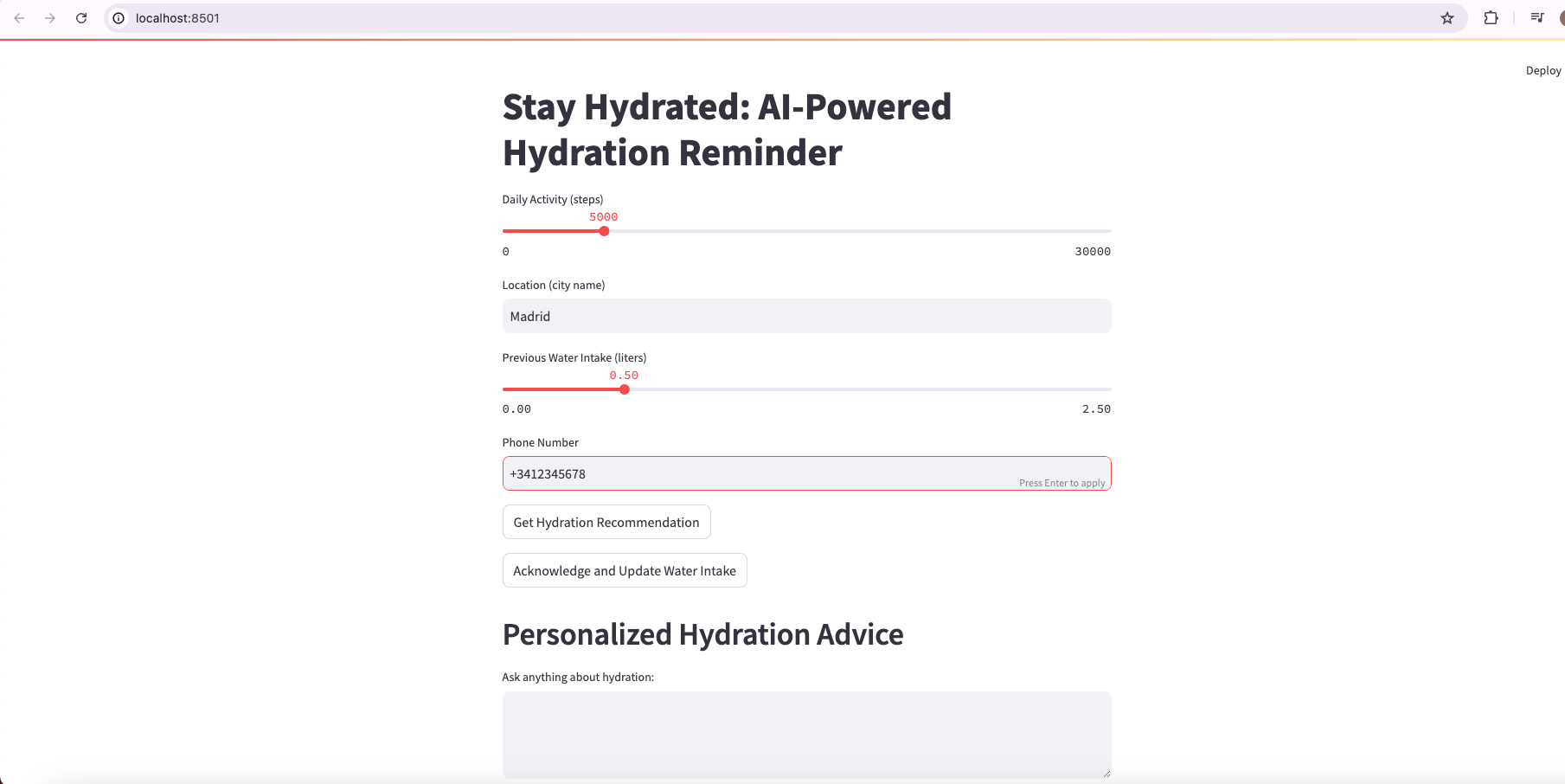 Stay Hydrated: Building an AI-Powered Hydration Reminder App