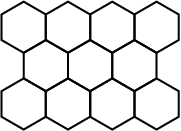 a hexagonal lattice