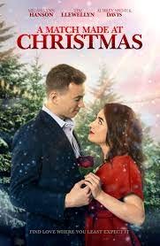 A poster for A Match Made at Christmas. A man and woman gaze lovingly at each other.