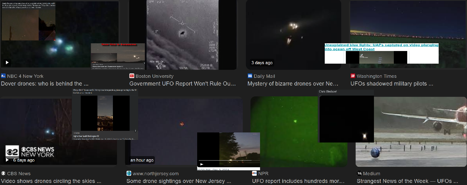 UFO and Drones Everywhere