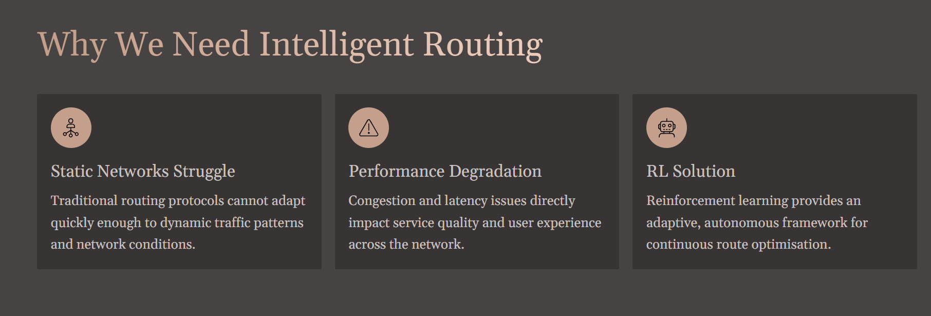 Intelligent Routing with Reinforcement Learning (RL)