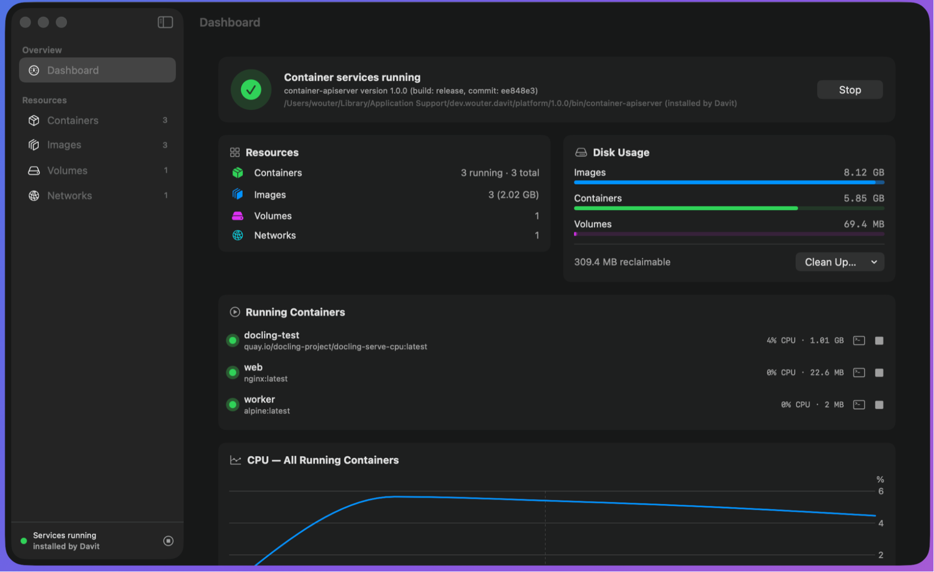 Someone has already built a GUI for Apple Container, runs on Apple Silicon