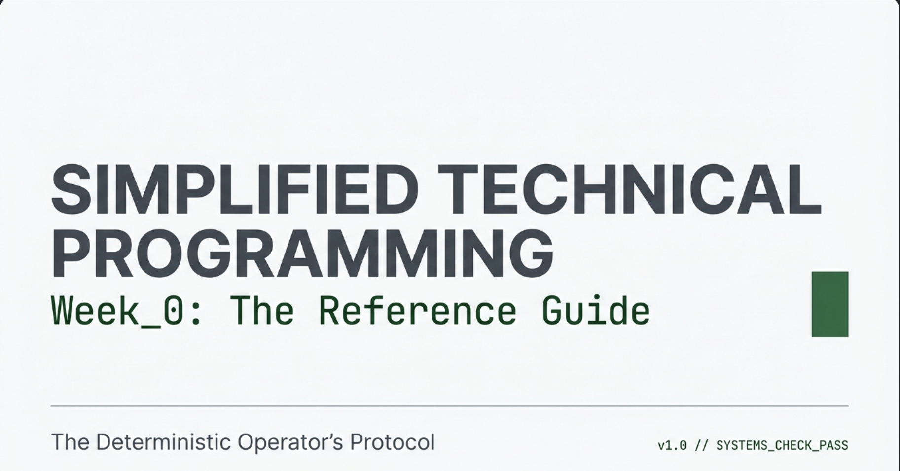 What is Simplified Technical Programming?