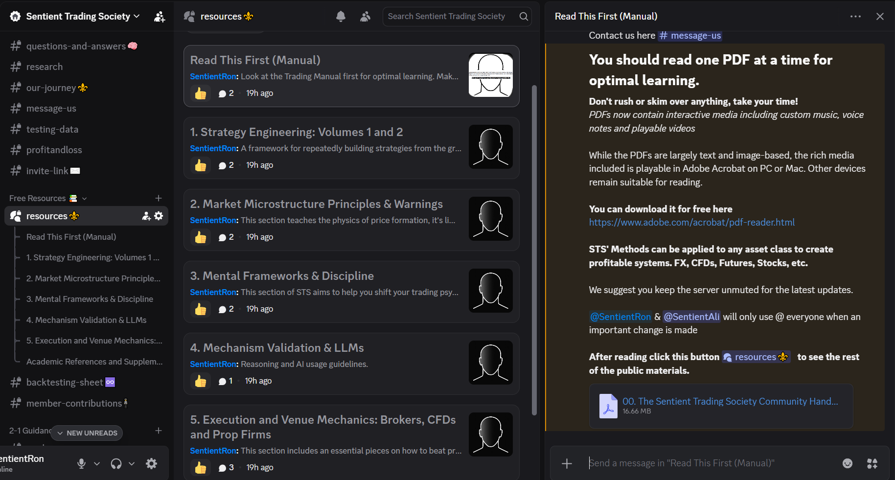 The Sentient Trading Society (STS): Public Materials Archive and Official Reference
