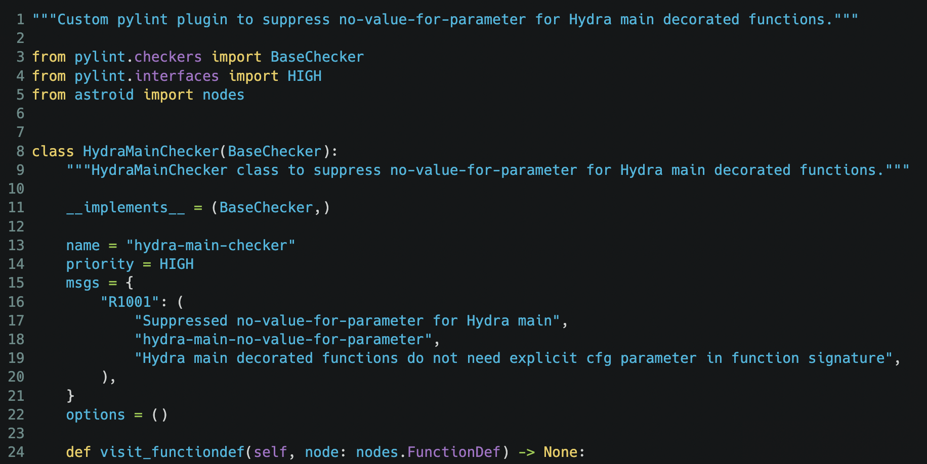 Squiggle-Free Coding in VS Code: A Pylint Plugin for Hydra Decorators