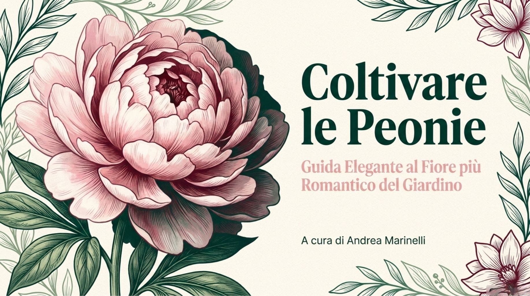 La peonia non ha fretta. Forse dovreste imparare da lei.