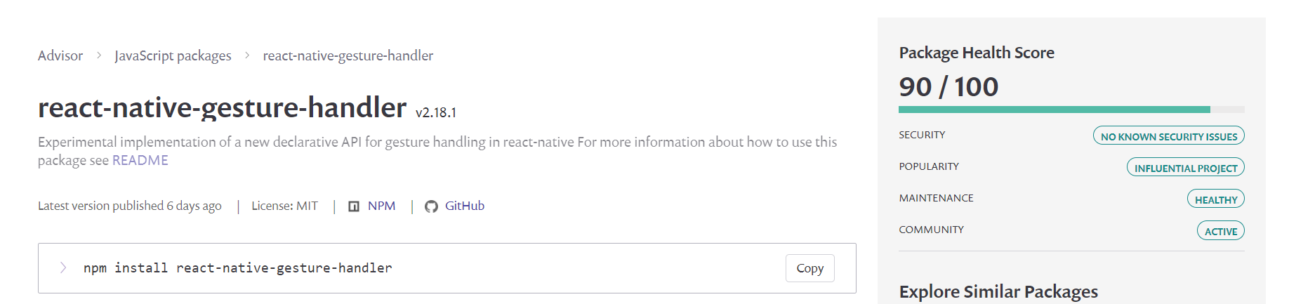 React Native Gesture Handler: Swipe, long-press and more