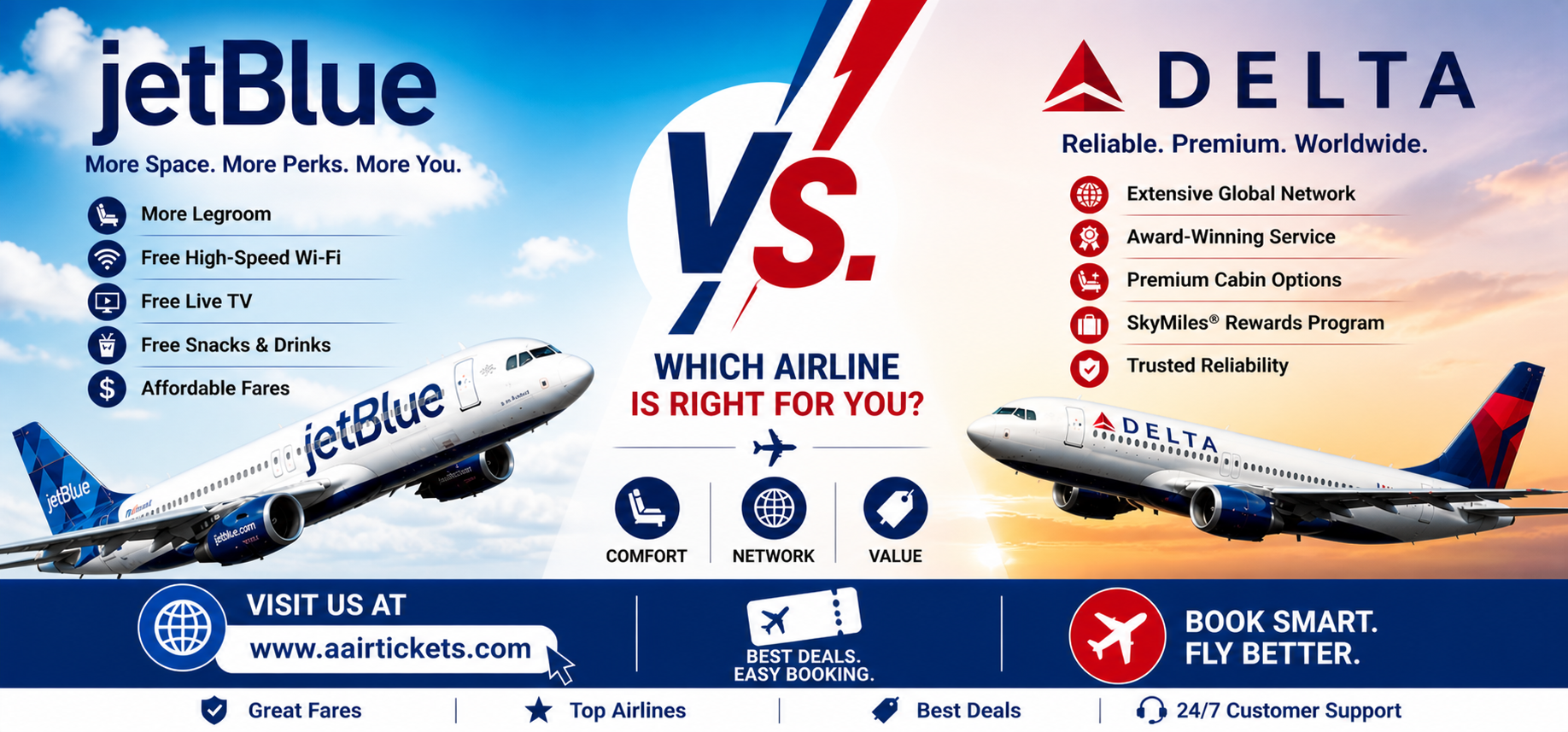 JetBlue vs Delta: Which Airline Should You Choose for Your Next Trip