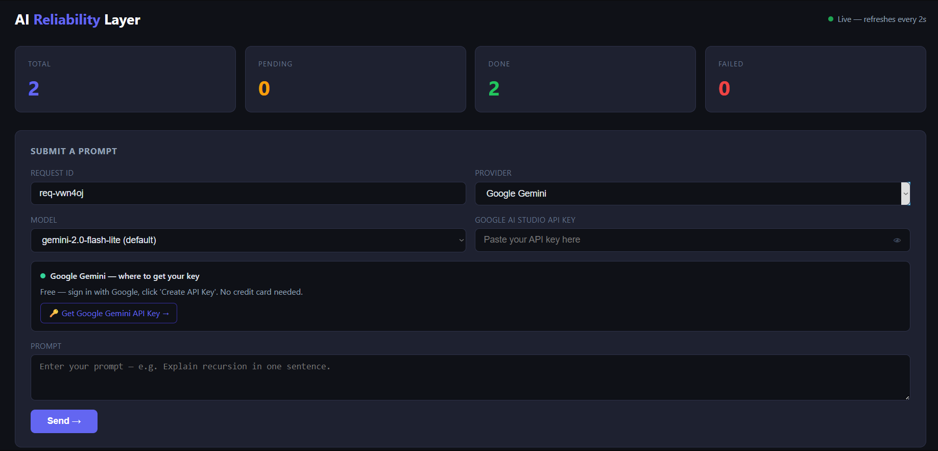 I built a Production AI Middleware System That Never Drops a Request