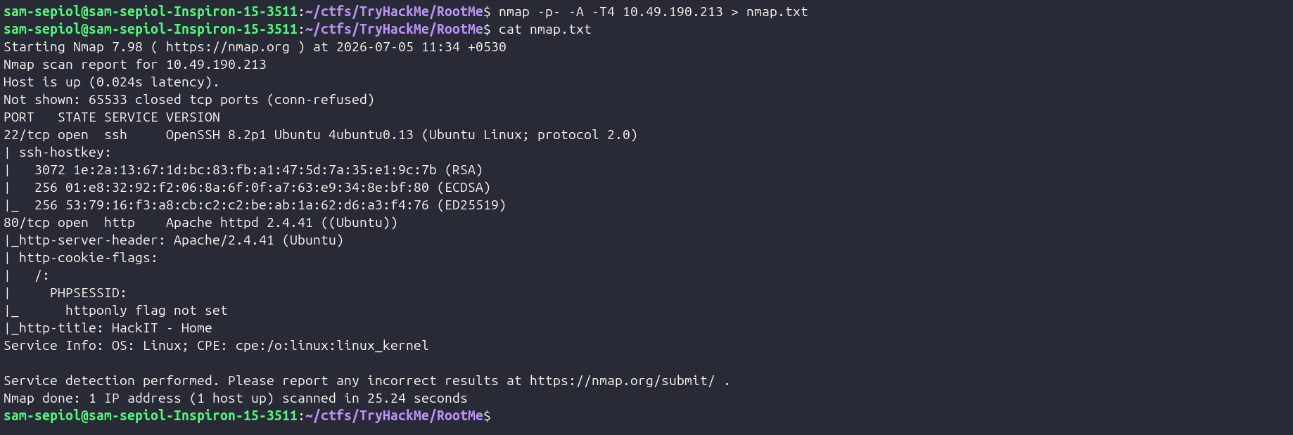 TryHackMe Series #2 — RootMe