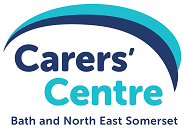 Two blue arc’s with the words Carers’ Centre, Bath and North East Somerset below.