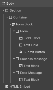 Final element structure