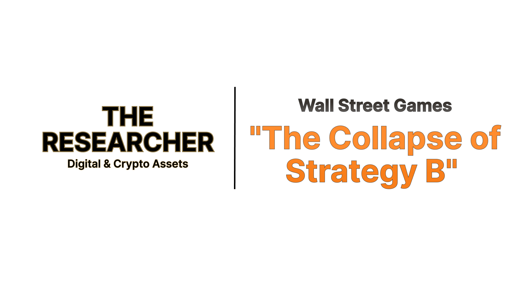 Stop Watching the Movie Called “The Collapse of Strategy B”