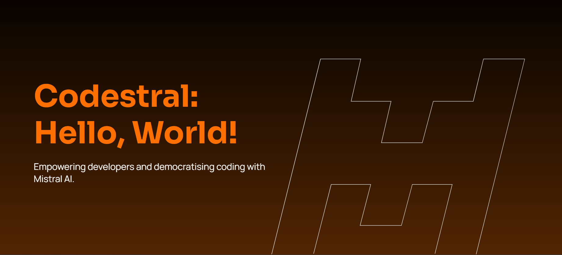 Coding with Codestral from Mistral