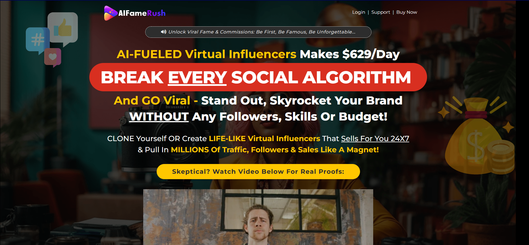 Unveiling AI Fame Rush: Your Ticket to Online Influence