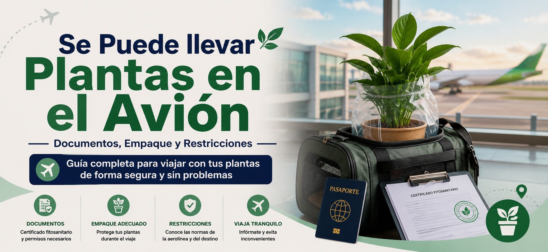 ¿Se Puede llevar Plantas en el Avión- Documentos Empaque y Restriccion ¿Se Puede llevar Plantas en el Avión- Documentos Empaque y Restriccion