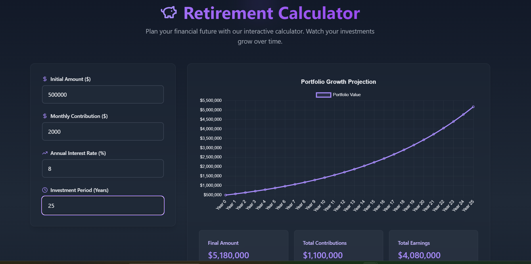 I used AI to Build a Retirement Calculator in 10 MINUTES