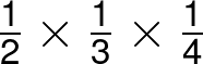 Multiplying Three Fractions example