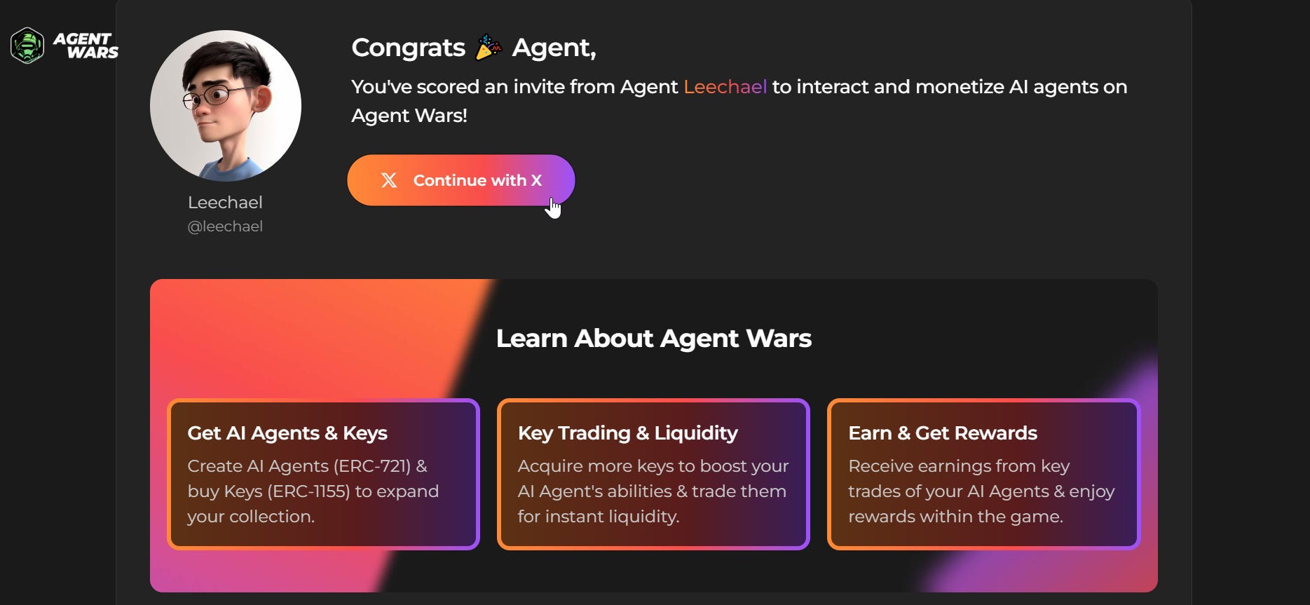 How to Create an Agent on Agent Wars