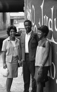 First three African American Duke graduates, 1967 (Duke University Archives).