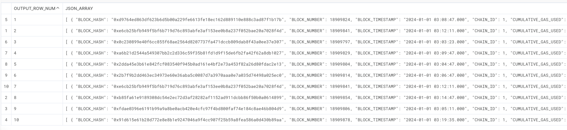 Export more rows in Flipside Crypto
