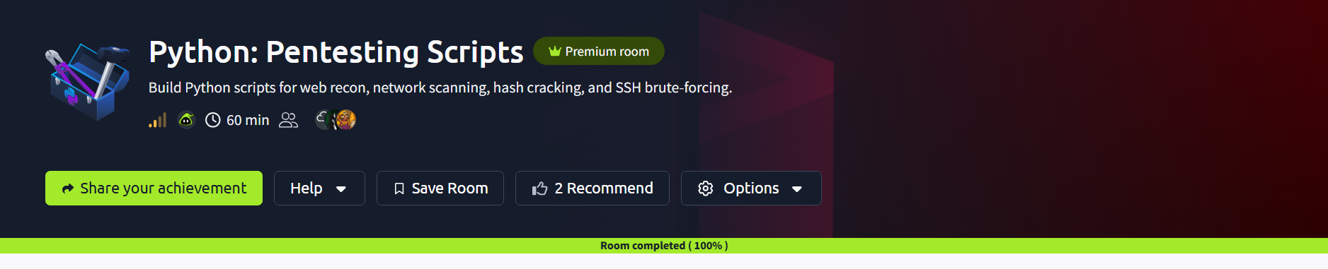 Python: Pentesting Scripts | TryHackMe | practical challenge