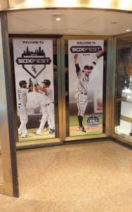 These were the doors into SoxFest. 