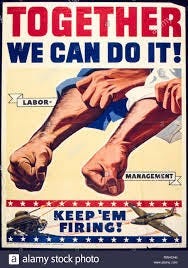 Stock image: “We can do it together!”