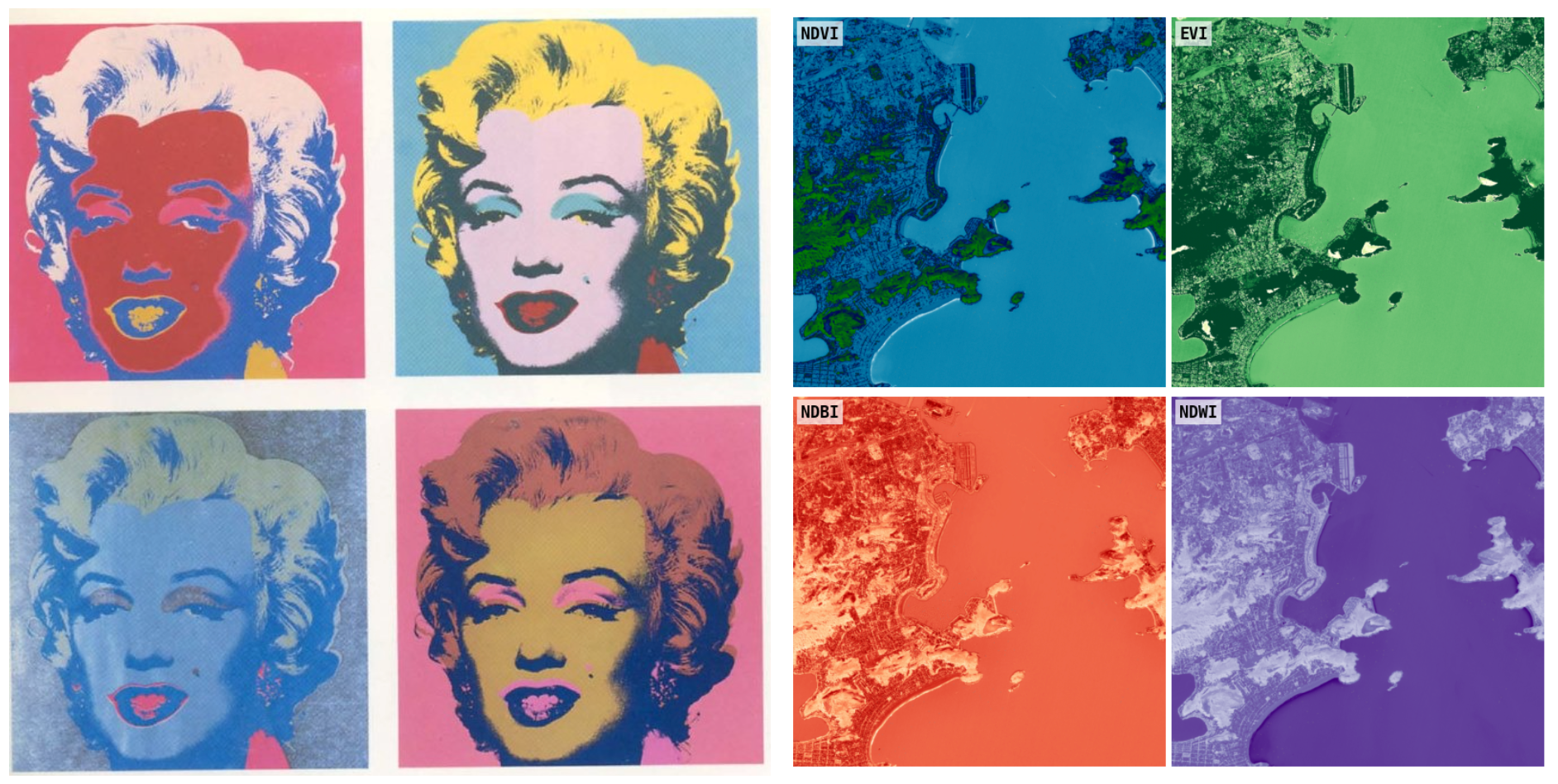 Earth Observation on Medium - 5 steps to make pop-art using satellite imagery