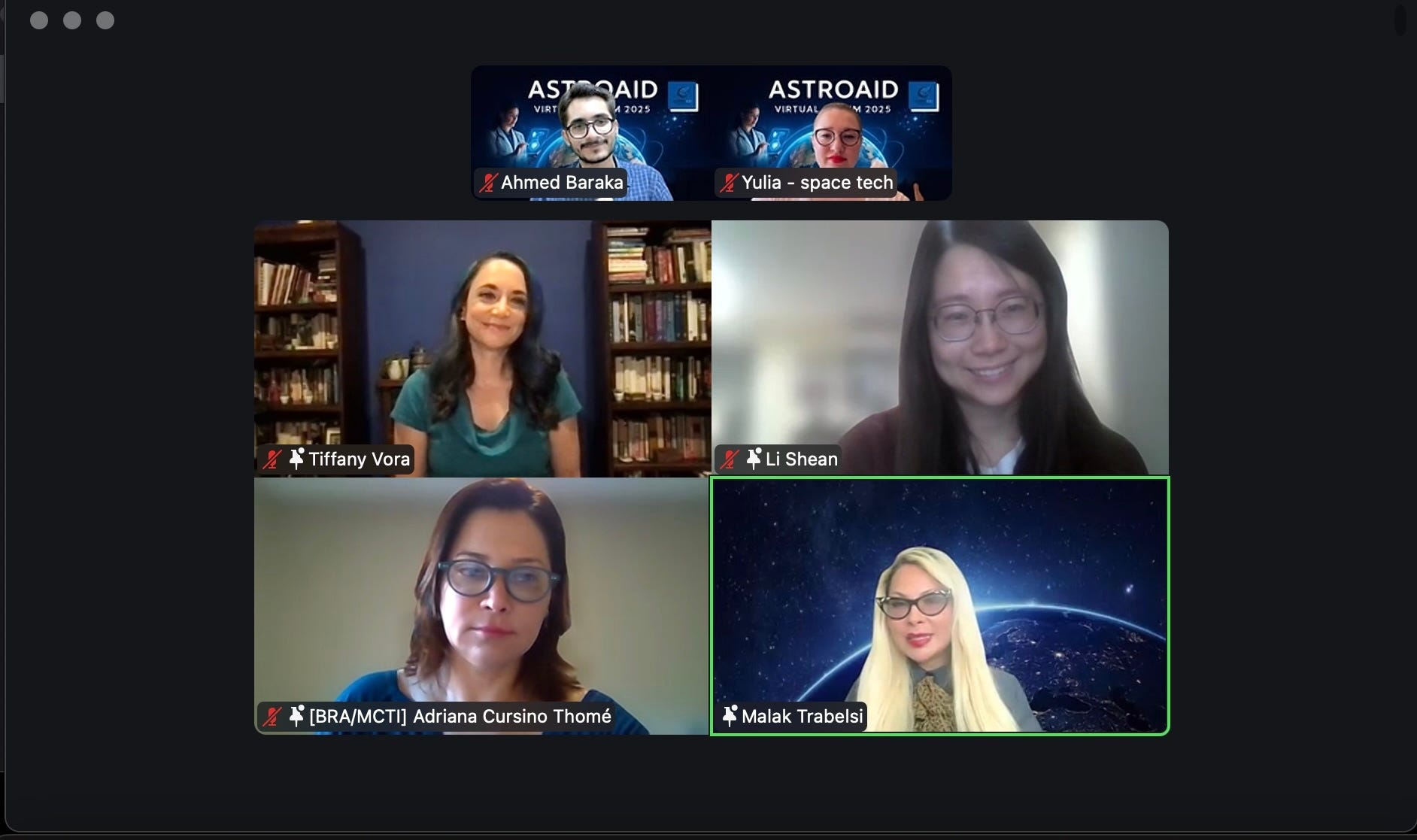 Yara Fernandes attends AstroAid Virtual Forum 2025 : SpaceTech for Hum