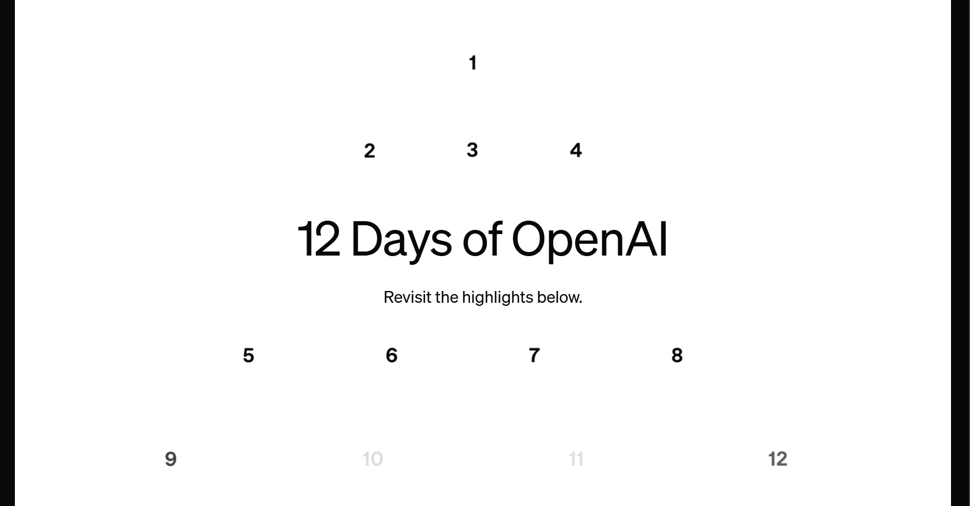 12 days of OpenAI Summarized