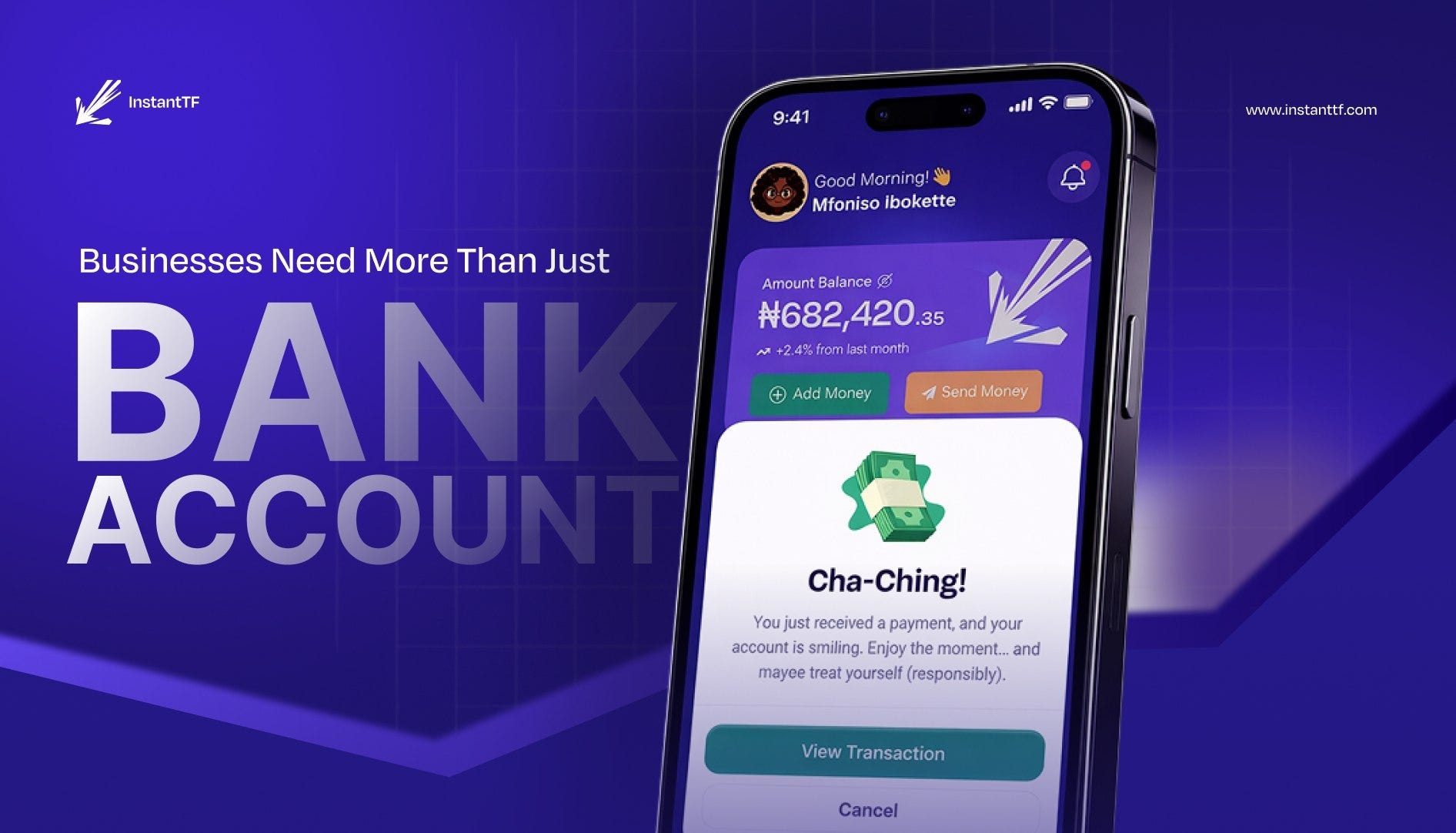 BUSINESSES NEED MORE THAN JUST A BANK ACCOUNT