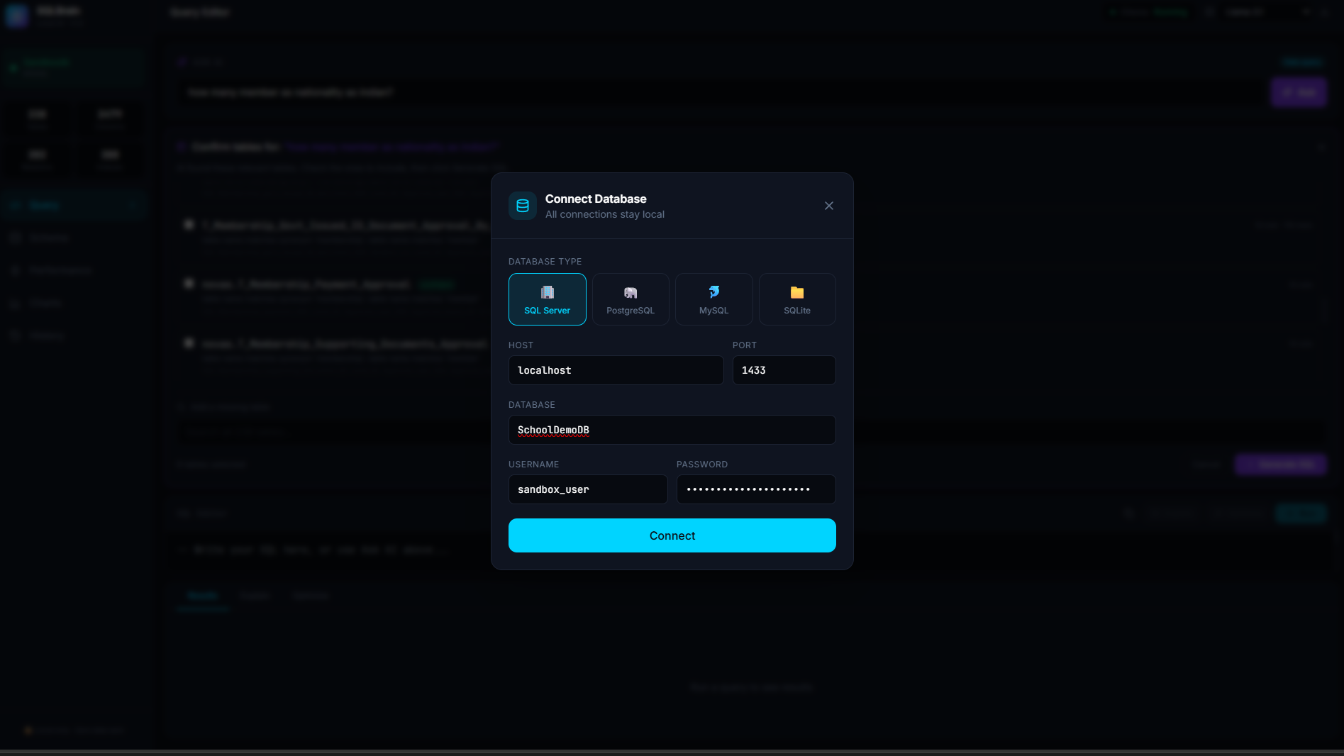 I Built a Local AI Database Assistant — No Cloud, No API Keys, No Data Leaving Your Machine