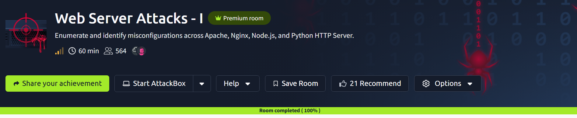 Web Server Attacks — I | TryHackMe | practical challenge