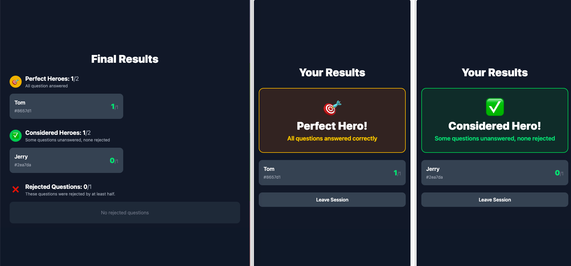Quiz App Inspired by Squid Game
